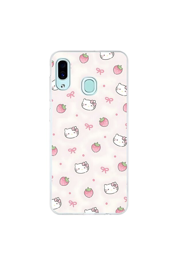 Samsung Galaxy A30 Compatible Transparent Case Minies 2 Design