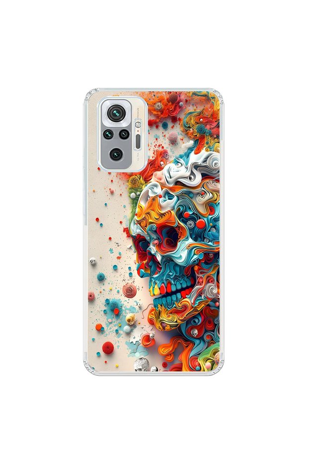 حافظة شفافة متوافقة مع هاتف Xiaomi Redmi Note 10 Pro مع تصميمات Graffiti 5