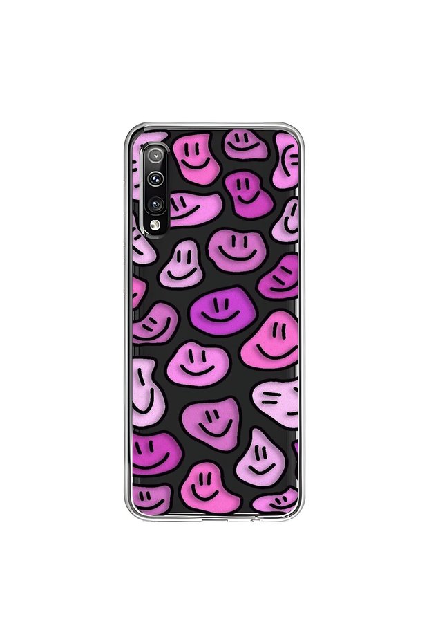 Samsung Galaxy A50 Compatible Transparent Case with Wallpaper 7 Designs