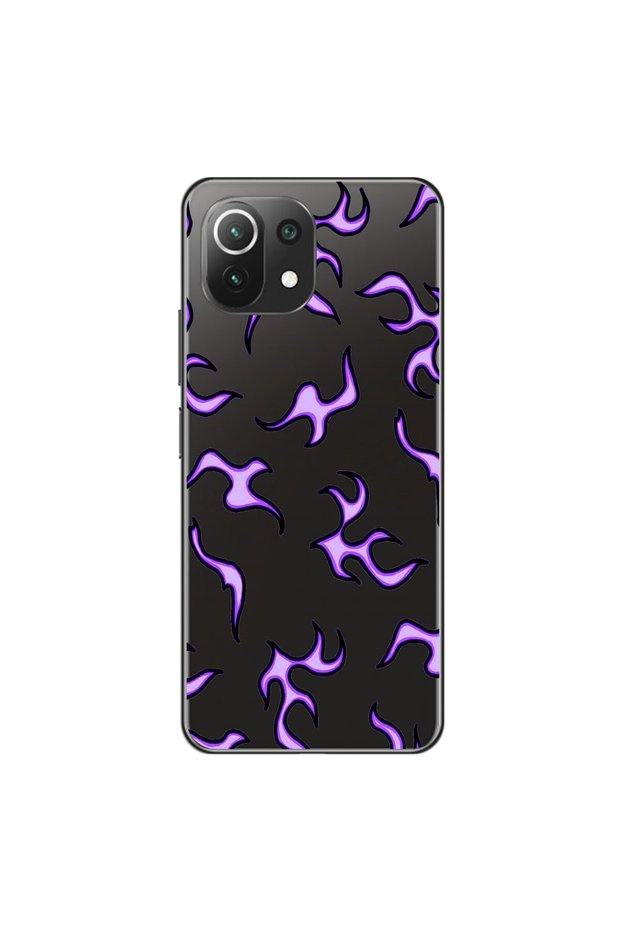 Xiaomi Mi 11 Lite Compatible Transparent Case with Wallpaper 3 Designs