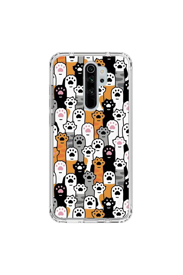 حافظة شفافة متوافقة مع هاتف Xiaomi Redmi Note 8 Pro مع تصميم Kedshes 3