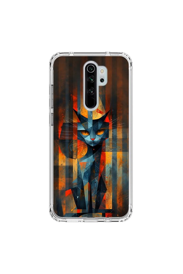 حافظة شفافة متوافقة مع هاتف Xiaomi Redmi Note 8 Pro بتصميمين جماليين
