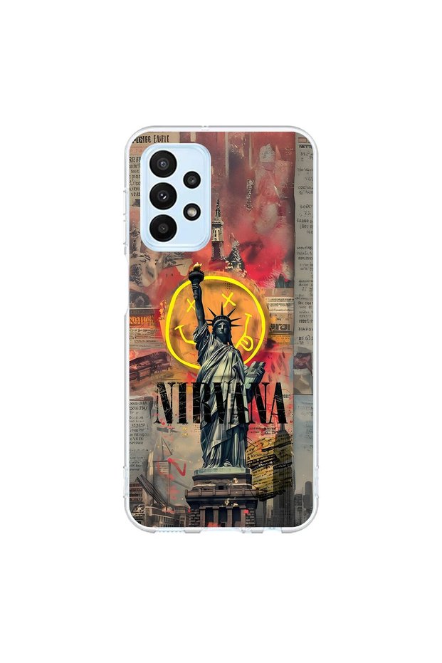 Samsung Galaxy A23 Compatible Transparent Case Aesthetic 3 Design