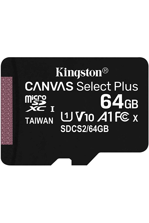 Card de memorie MicroSD Kingston Canvas Select Plus, 64GB, UHS-I, Class 10 - 1