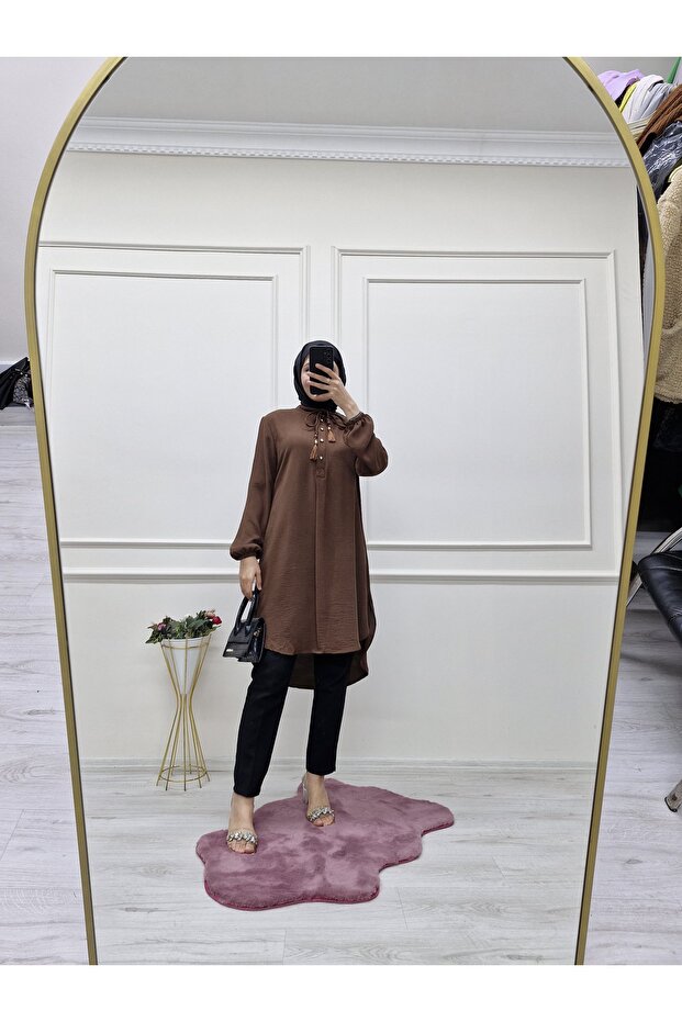 PÜSKÜL DETAYLI TUNİK - 1