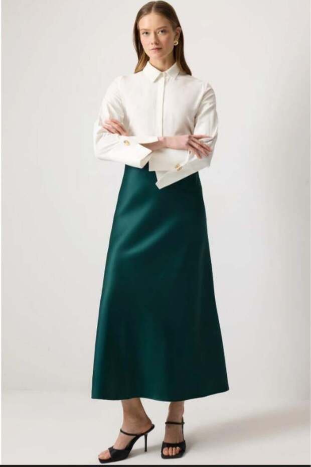 Basic Saten Etek Yeşil - 2