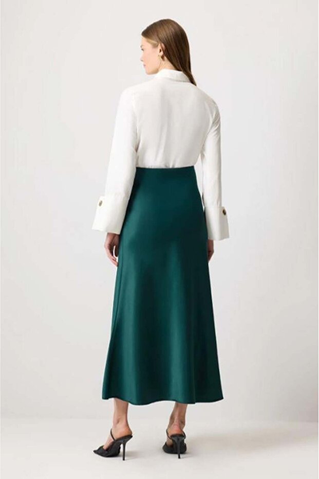 Basic Saten Etek Yeşil - 4