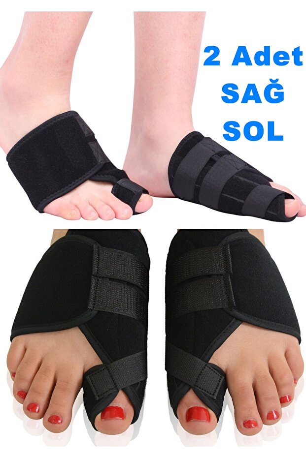 Pair Hallux Valgus Metal Supported Night Splint Toe Big Toe Bunion Protector Bone Corrector