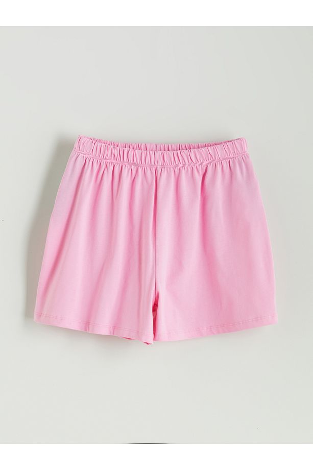 Beli Lastikli Kız Çocuk Pijama Şort 2'li - 2