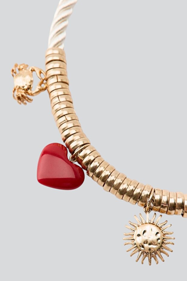 Çoklu Charmlı Kolye - 3