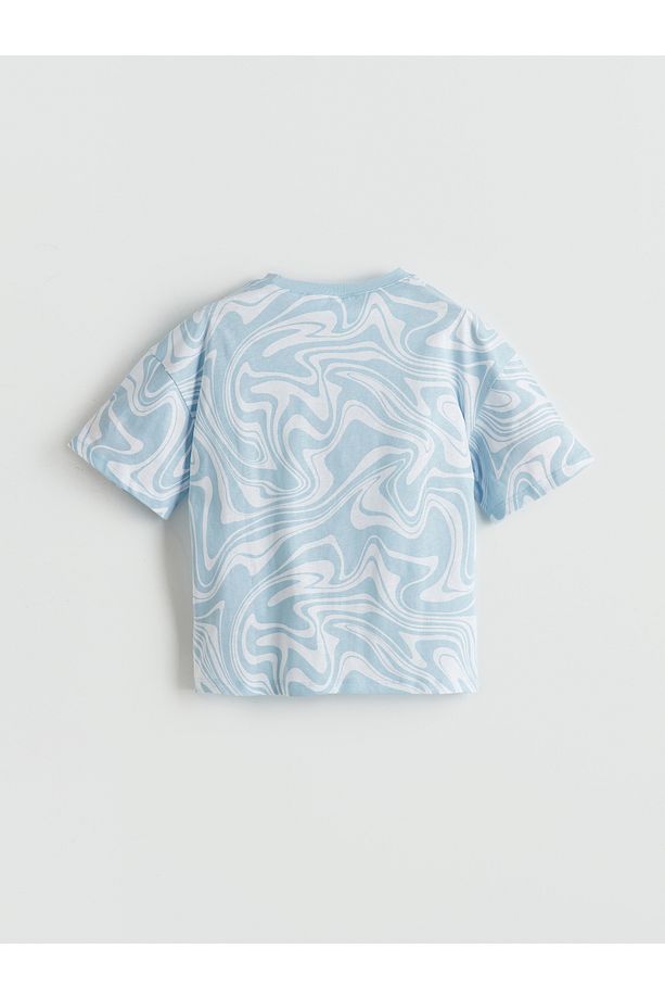 Bisiklet Yaka Stitch Baskılı Kız Çocuk Şortlu Pijama Takımı - 5