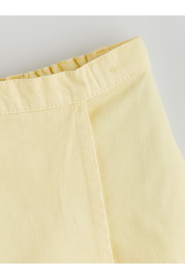 Basic Kız Çocuk Denim Görünümlü Şort Etek - 3