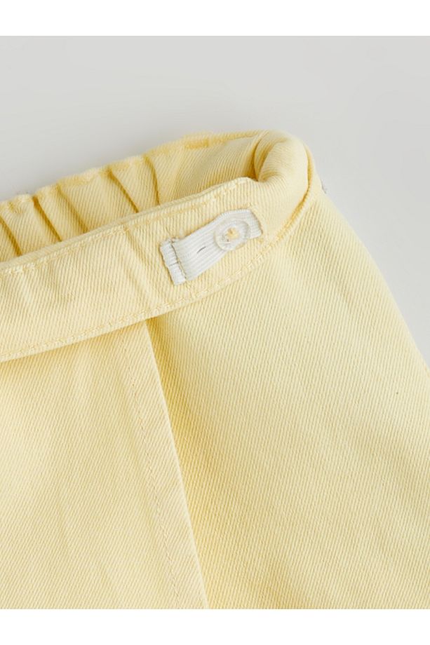 Basic Kız Çocuk Denim Görünümlü Şort Etek - 2
