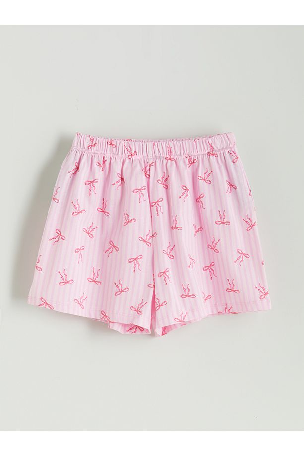 Beli Lastikli Kız Çocuk Pijama Şort 2'li - 3