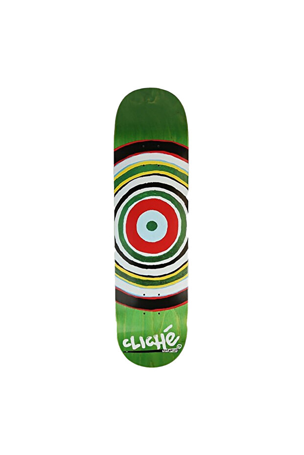 8,375 Painted Circle Multi Skateboard Deck - 1