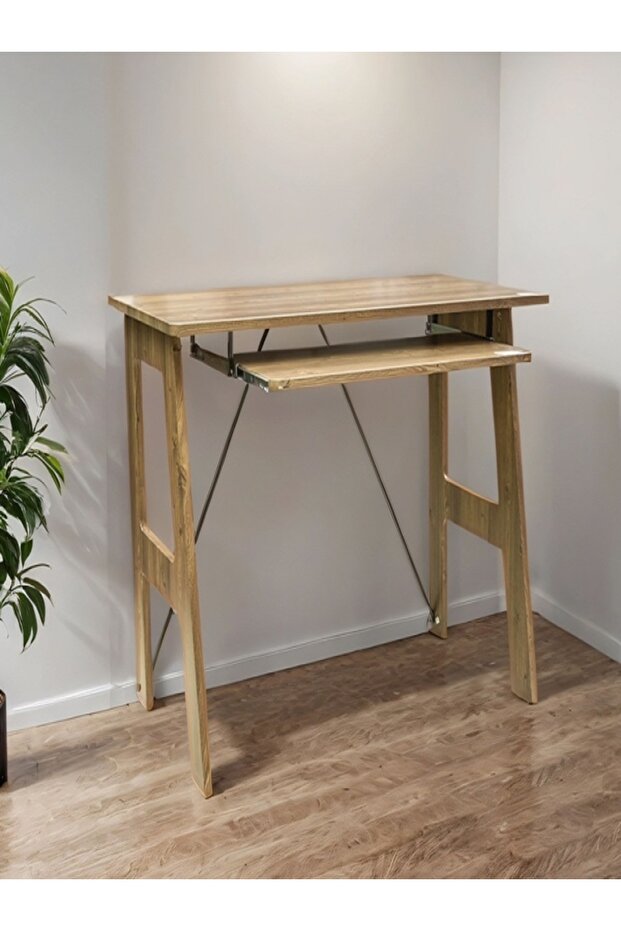 Rectangular MDF Space Saving Stylish Well-Crafted Computer Table - 2