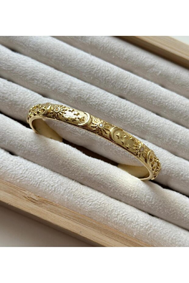 Çelik Güneş Ay Bileklik - 1