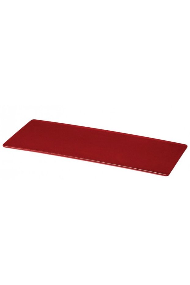 Rectangular melamine platter 19x64.5x1 cm, red