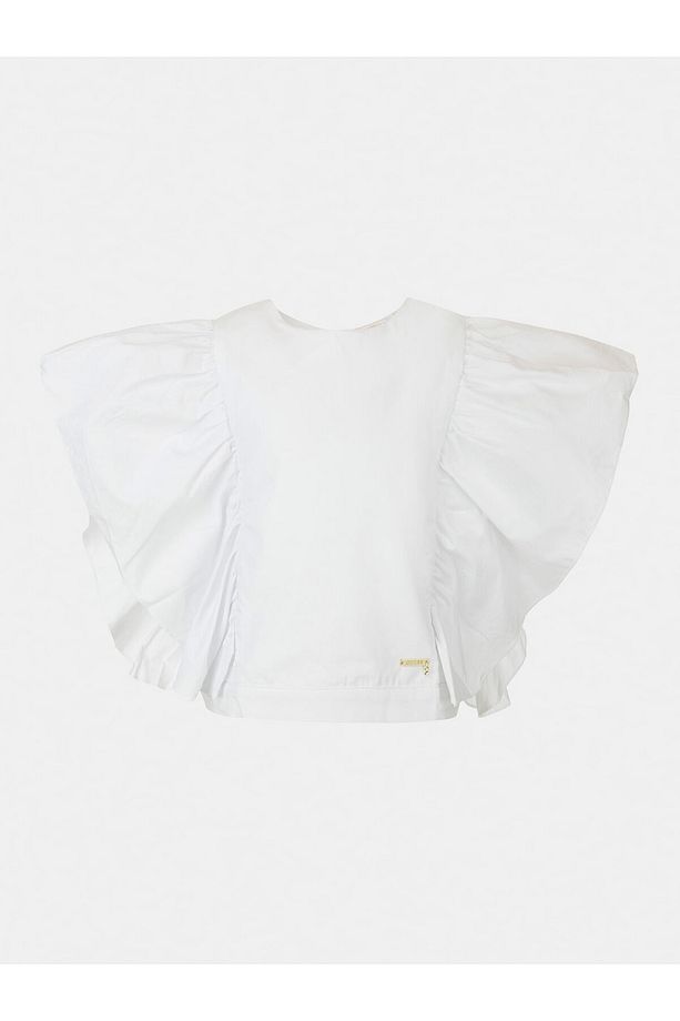 Poplin Kız Çocuk Bluz - 1