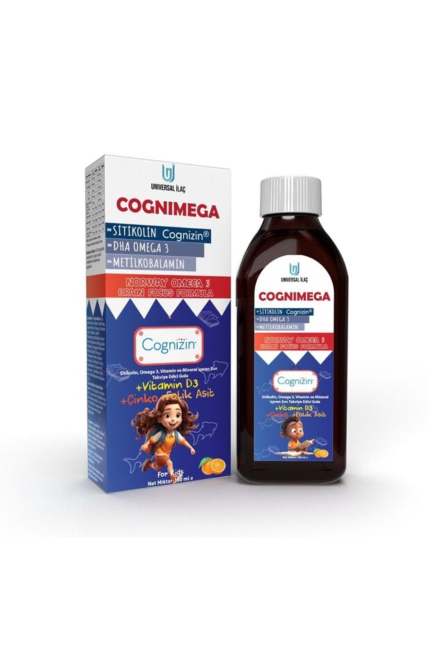 Cognimega Şurup 150ml – Omega-3 & Sitikolin ile Hafıza Desteği - 1