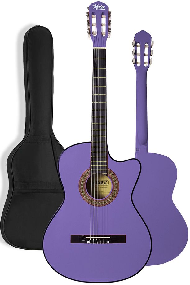 CG-395PRP Klasik Gitar 4/4 Sap Ayarlı Kesik Kasa Full Set (Çanta Askı Tuner Metod Pena) - 2