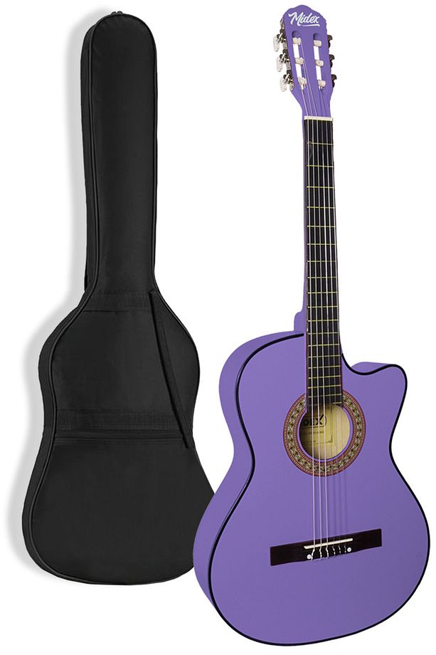 CG-395PRP Klasik Gitar 4/4 Sap Ayarlı Kesik Kasa Full Set (Çanta Askı Tuner Metod Pena) - 3