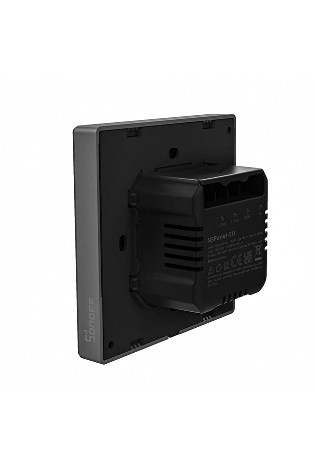 Smart switch with touch and thermostat function Sonoff NS Panel (Black) - 3