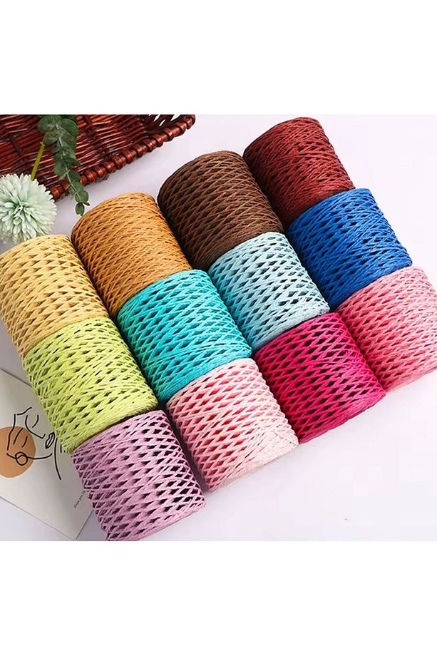 kağıt ip, bobin kağıt ip, çanta yapımı, şapka yapımı, dıy yapımı (100gr) G39 - 3