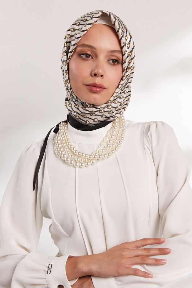 Kemerli Parçalı Elbise - 6