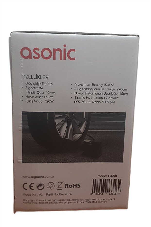 HK201 DC 12 VOLT MİNİ HAVA KOMPRESÖRÜ - 3