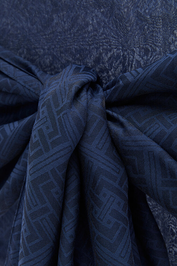 Labirent Desenli Şal - 2