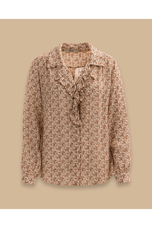 Seçil Şık Gömlek -242510011 Bej - 6