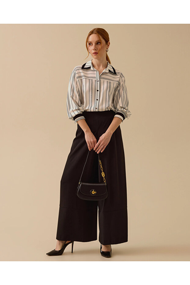 Geniş Paçalı Pantolon - 2