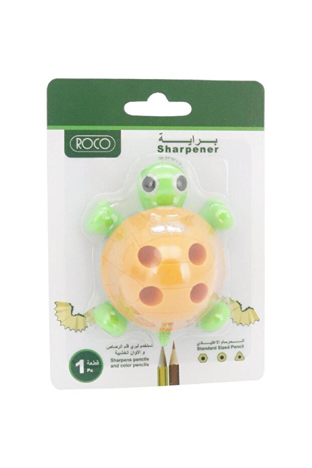 مبراة جيب بفتحة واحدة - ألوان متنوعة - 1