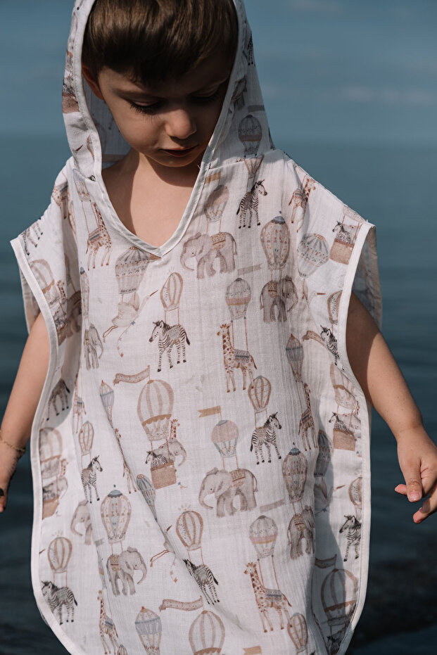 Muslin Poncho - Pureline Series - Dreamland Safari