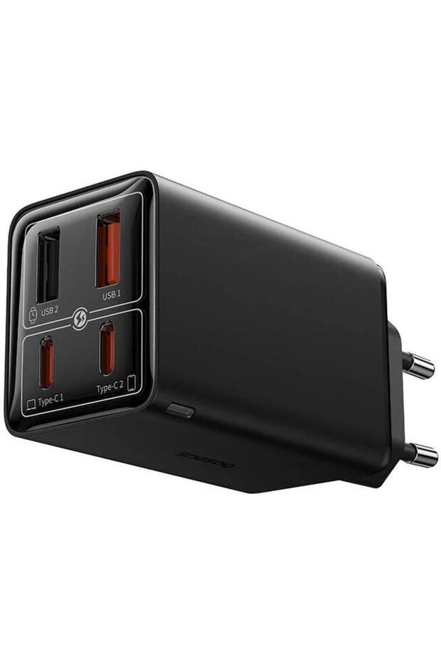 Incarcator Retea USB-C Baseus GaN 6 Pro, 65 W, 3.25 A, 2 USB-A, 2 USB-C, cablu USB-C (Negru) - 4