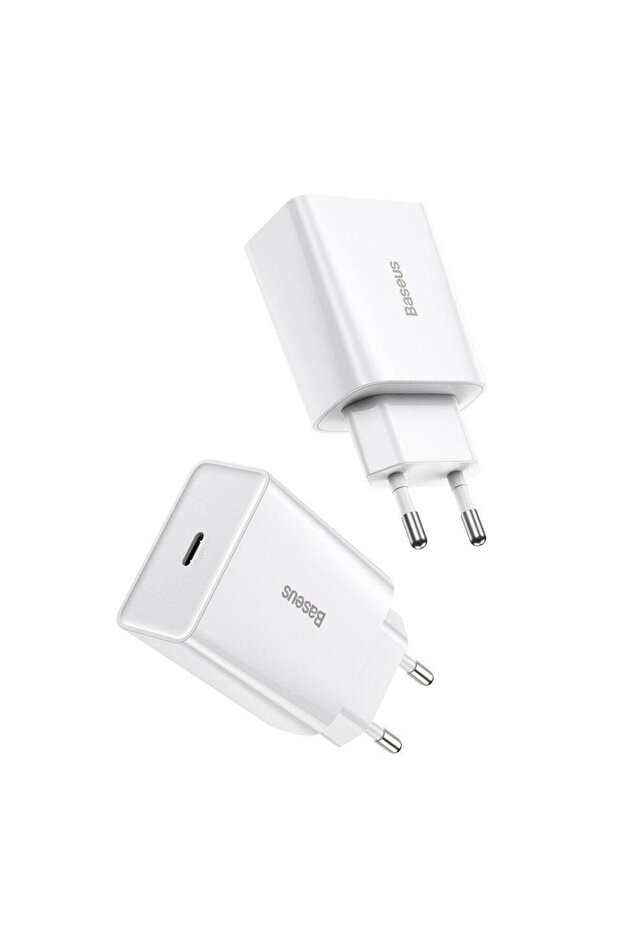 Incarcator retea Baseus, Speed Mini, USB-C, PD, 3A, 20W (Alb) - 5