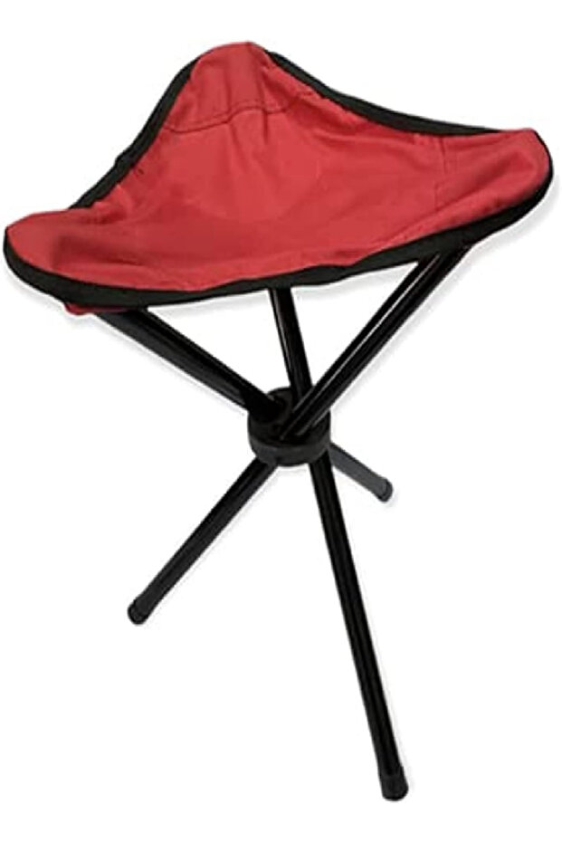 Adult Portable Folding Chair – Standard, Black & Red