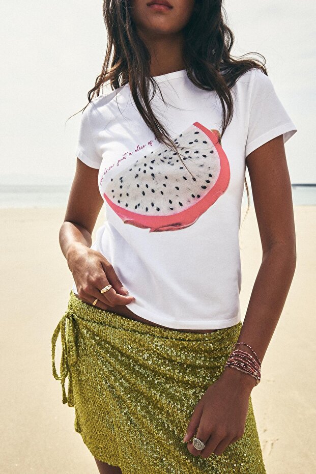 Çarkıfelek meyveli tişört - 1