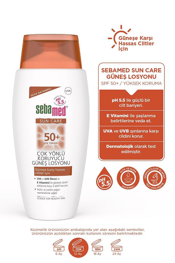 Plaj Çantası Hediyeli - SPF 50+ UVA UVB Filtresi E Vitamini Üçlü Yüksek Koruma Güneş Losyonu 150 ml - 2
