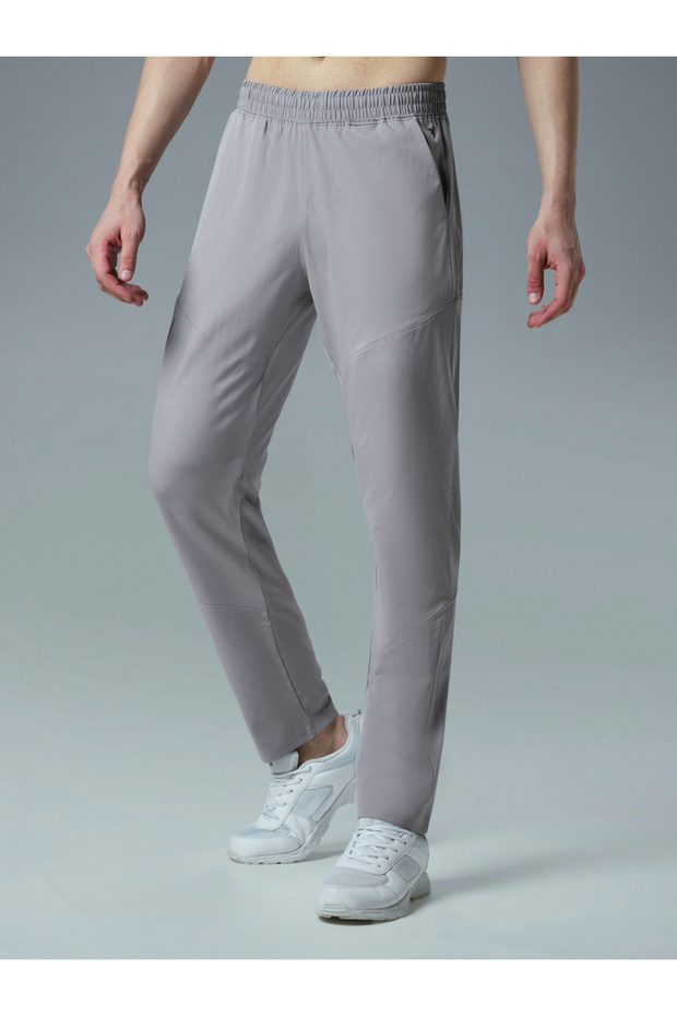 بنطال رياضي مطاطي متوسط الارتفاع - 1