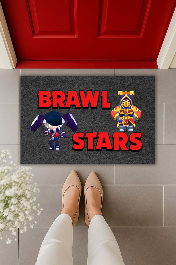Yüksek Kaliteli Dijital Baskı Brawl Stars Kapı Önü Paspası - 2