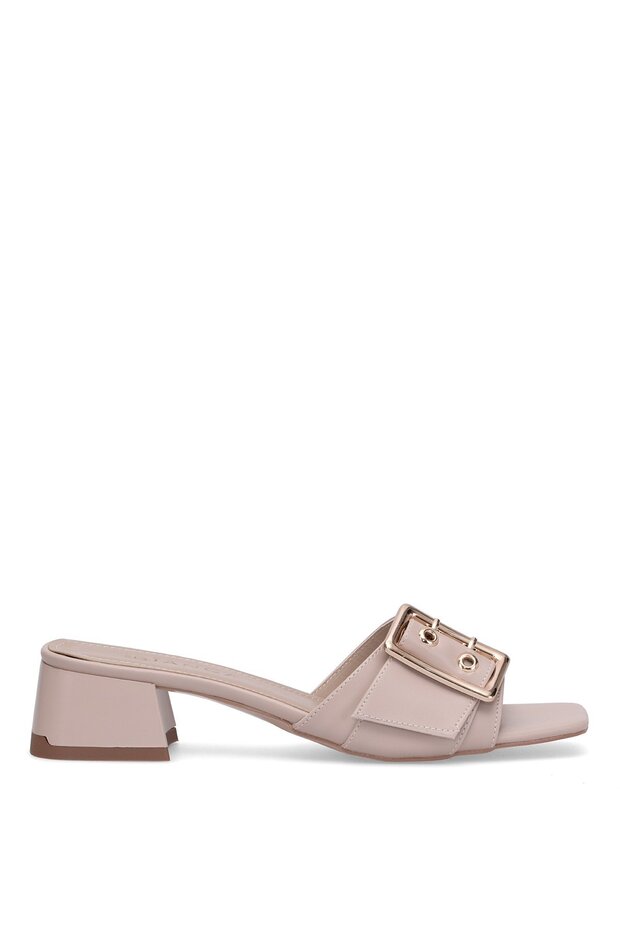 Elit Erk01C Women's Heeled Slippers Tan