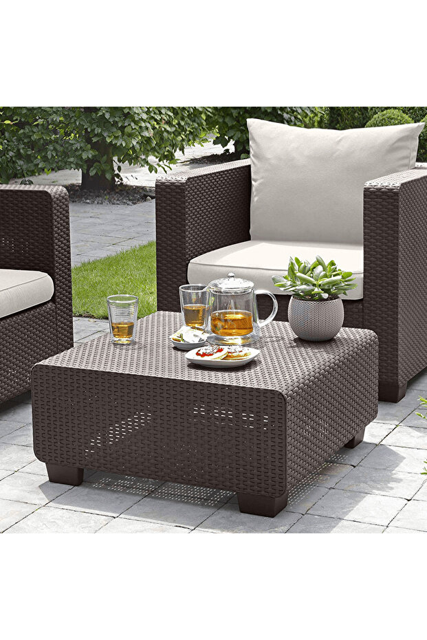 طاولة حدائق متعددة الاستخدام -لون بني - 2