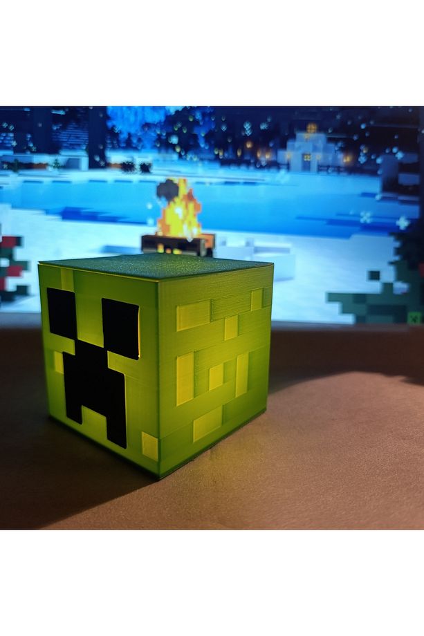 Minecraft Creeper Tealight Led Lamba - 4