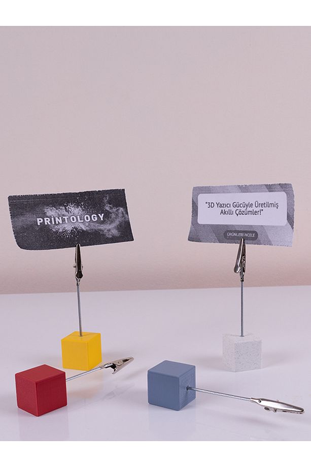 Metal Not Tutucu Metal Kıskançlı Notluk Sarı Masaüstü Not Tutacağı - 7