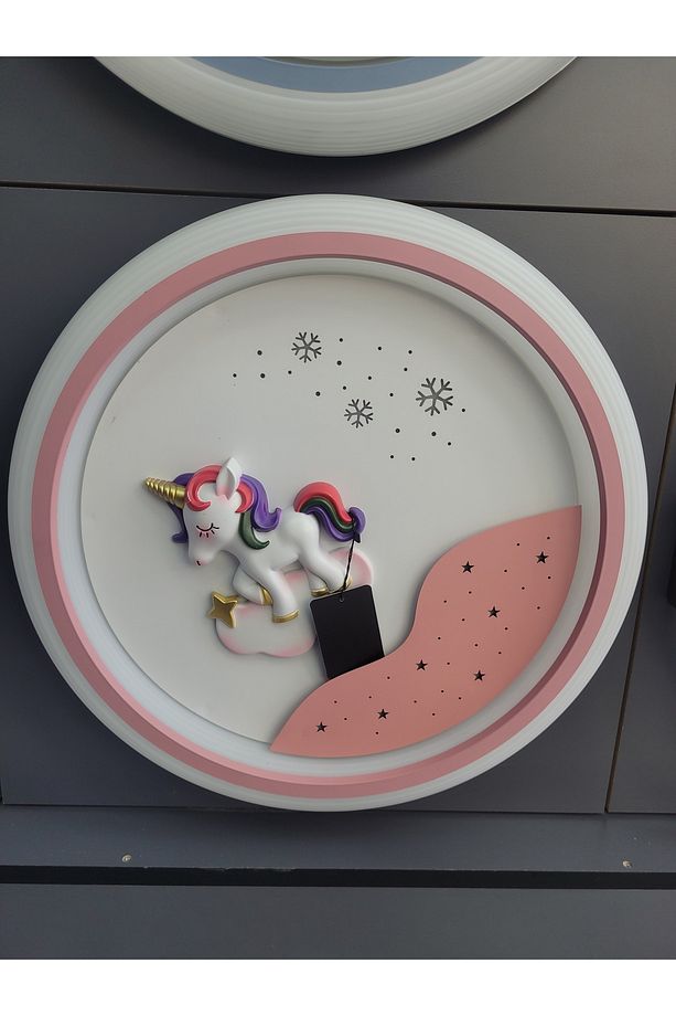 Kız Çocuk Odası Plafonyer Led Avize Kumandalı 3 Renk - 2