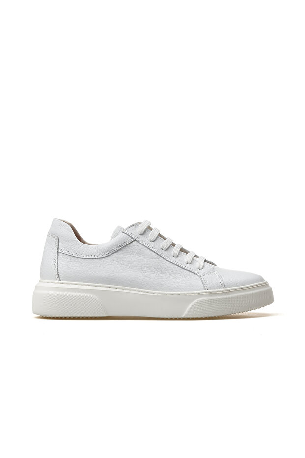Men's Genuine Leather Casual Shoes 25Y Ykm-23651 m White