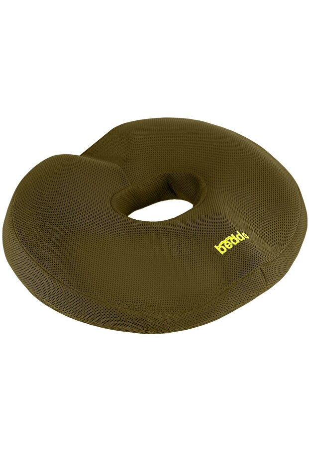 Haki Yeşil Ortopedik Oturma Destek Simidi, Konfor ve Sağlık İçin Ideal Seçenek - 1