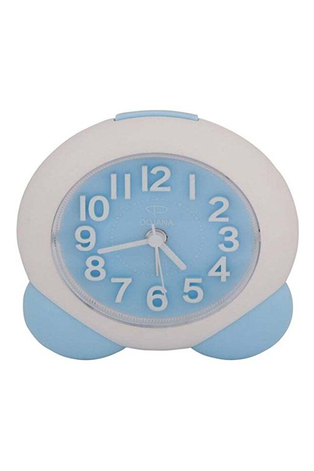 Round Analog Alarm Clock Blue
